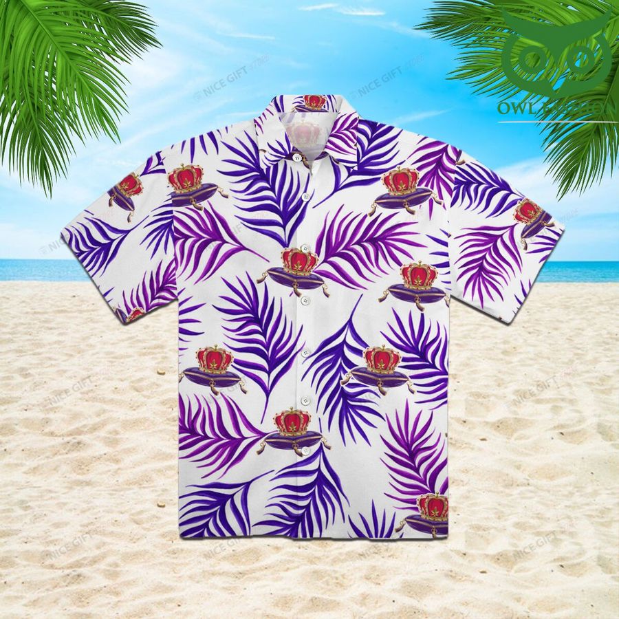 Crown Royal purple leaves 3D Shirt Hawaiian aloha for summer