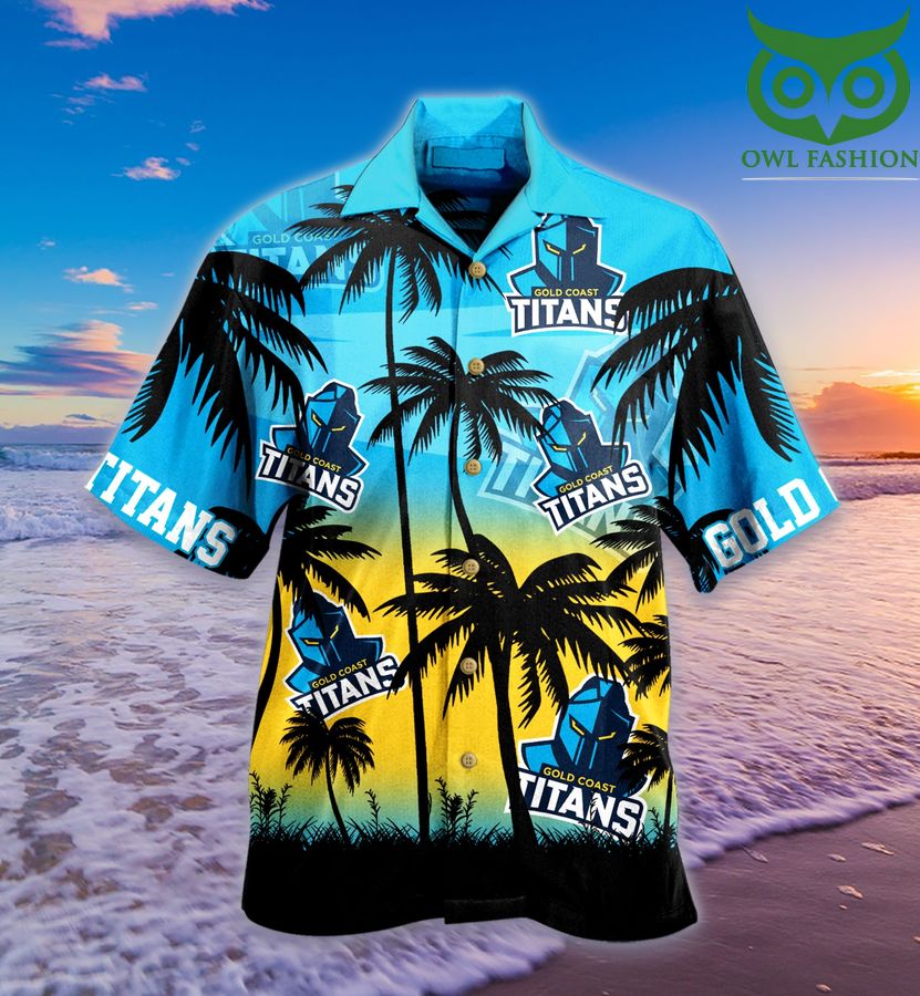 Gold Coast Titan Palm Hawaiian shirt