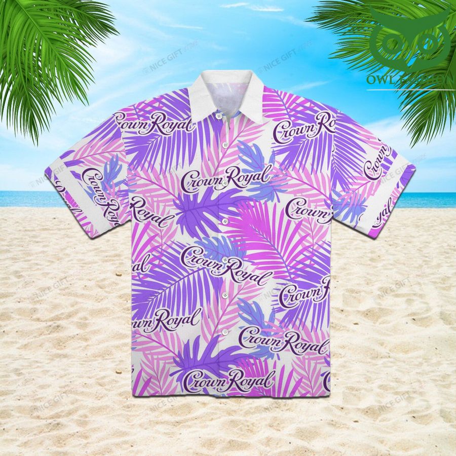 Crown Royal Irish purple 3D Shirt Hawaiian aloha for summer