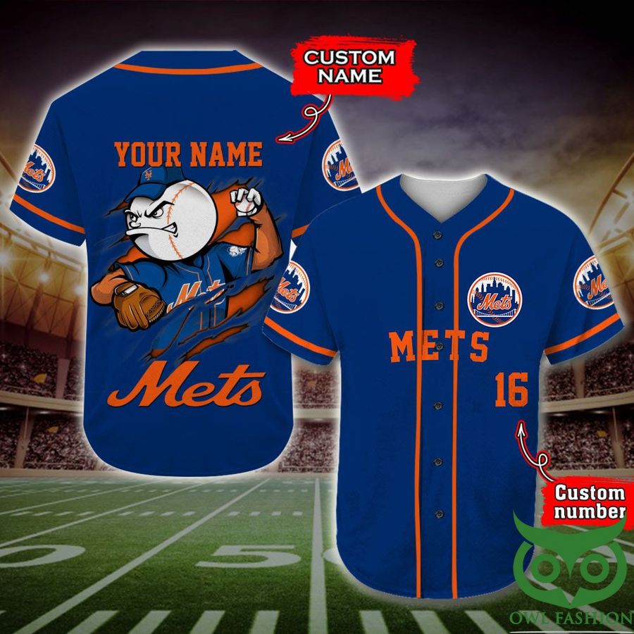 New York Mets Baseball Jersey MLB Custom Name Number