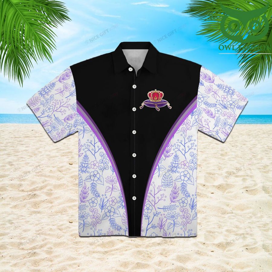 Crown Royal logo floral tropical 3D Shirt Hawaiian aloha for summer