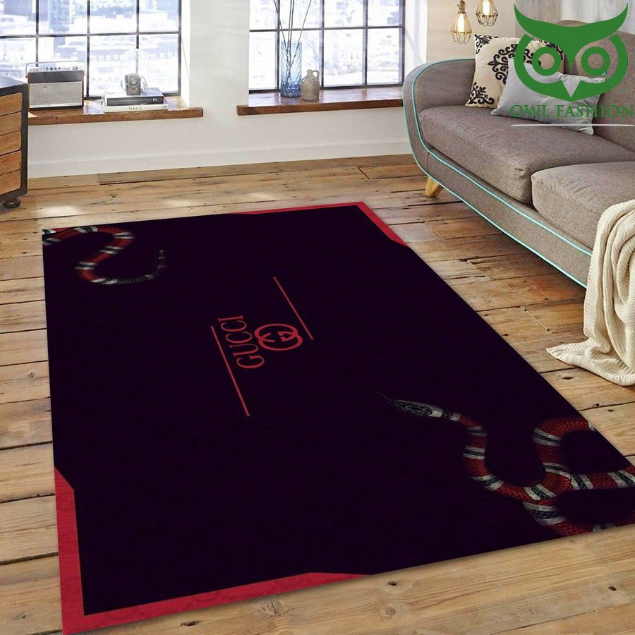 Gucci Area Rug two snakes Fashion Brand Rug Floor US Decor