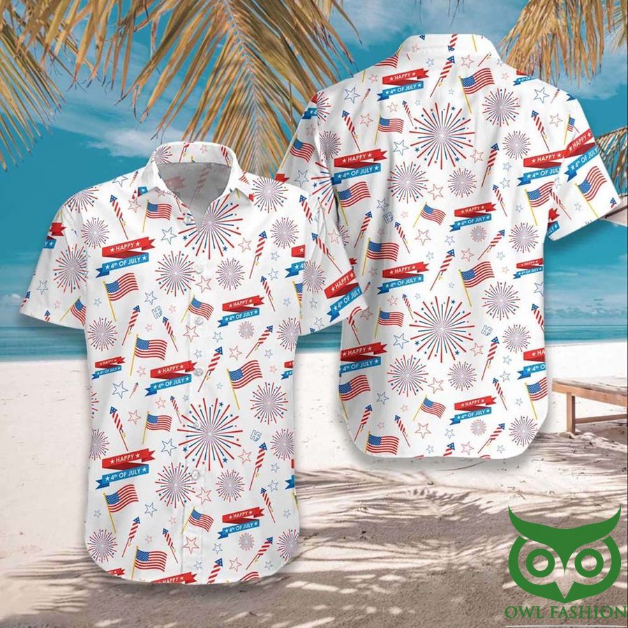4th Of July US Pattern Hawaiian Shirt