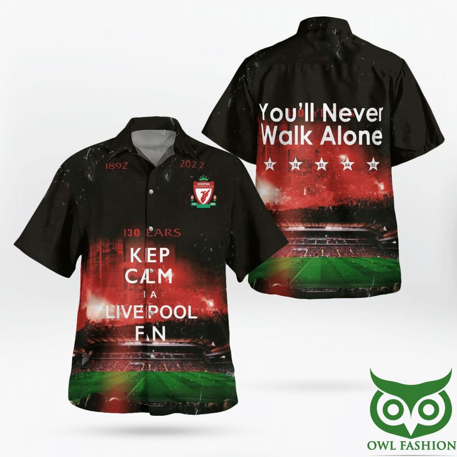 Keep Calm Be A Liverpool Fan With Logo Hawaiian Shirt