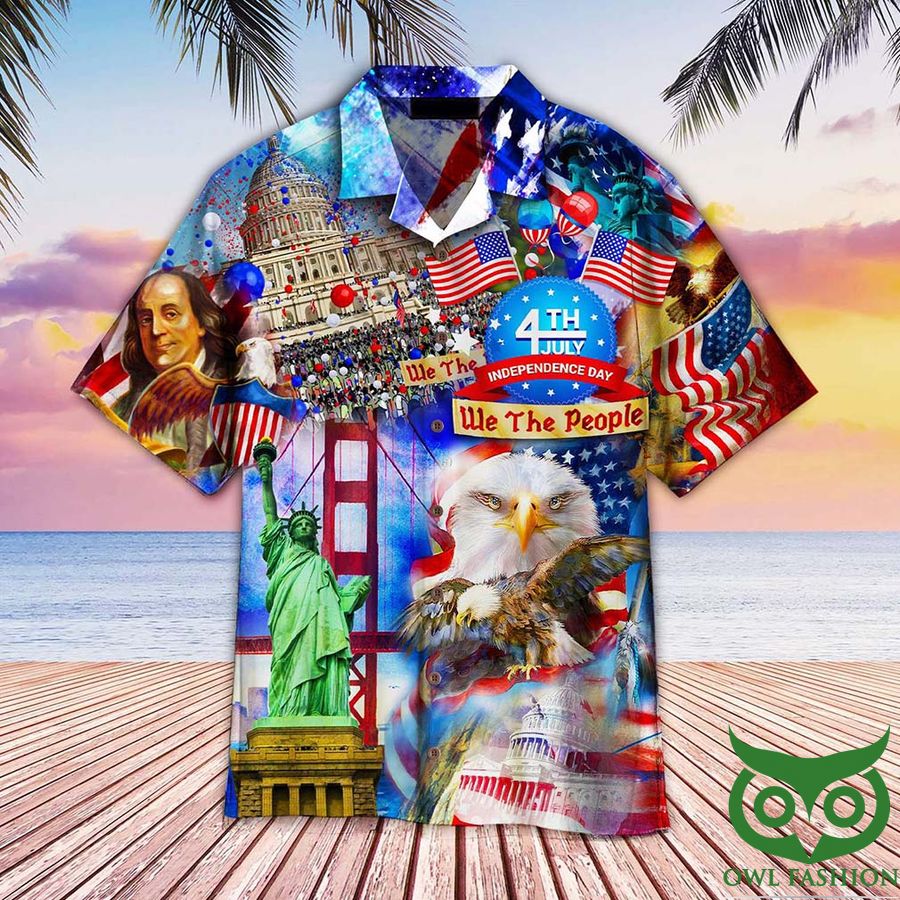 America Eagle Victory Independence Day 4th Of July Hawaiian Shirt