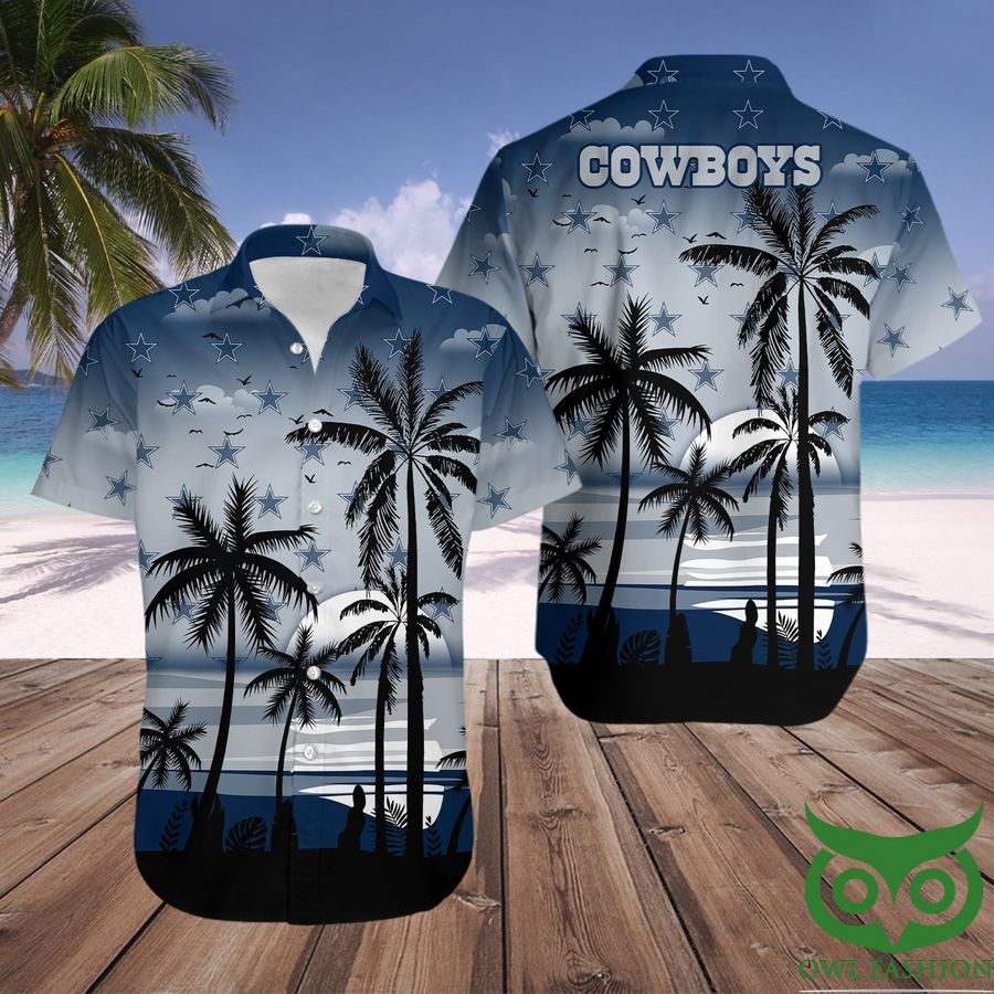28 Dallas Cowboys Dark Blue Hawaiian Shirt