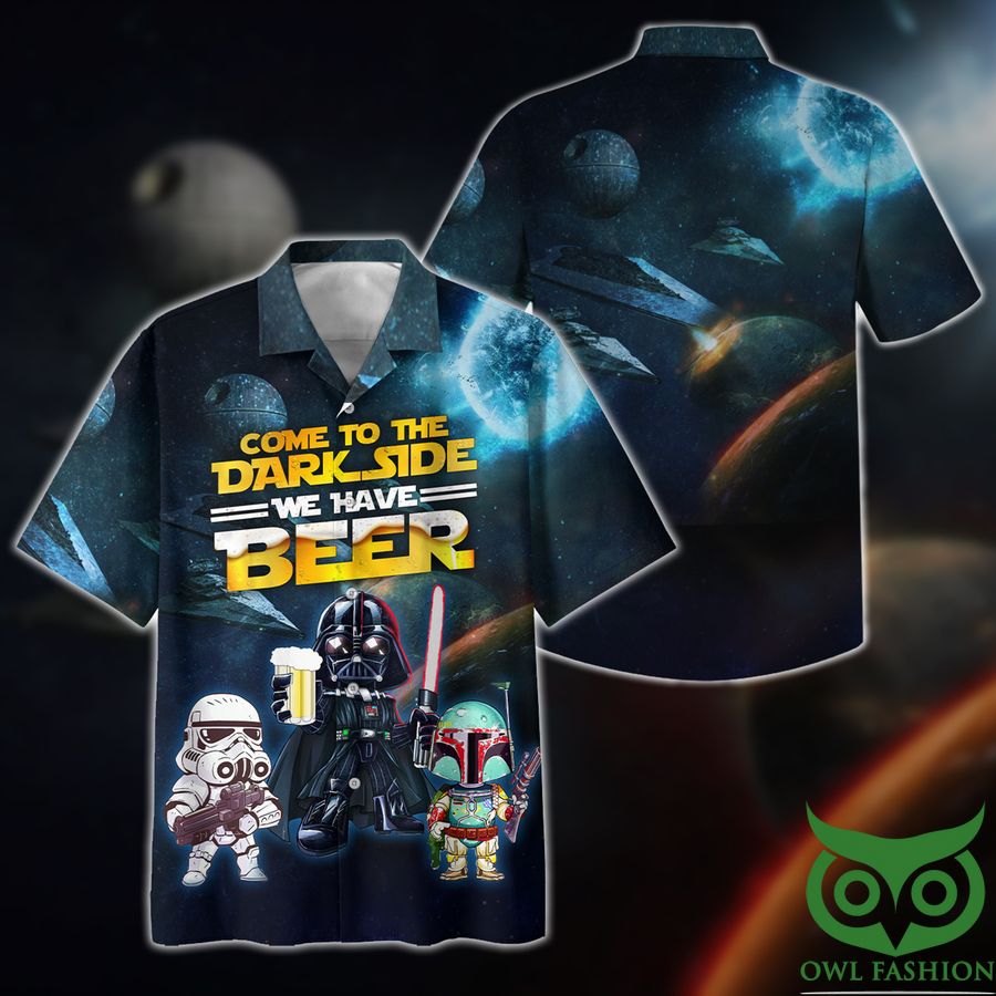 Come To The Dark Side We have Beer Star Wars Hawaiian Shirt