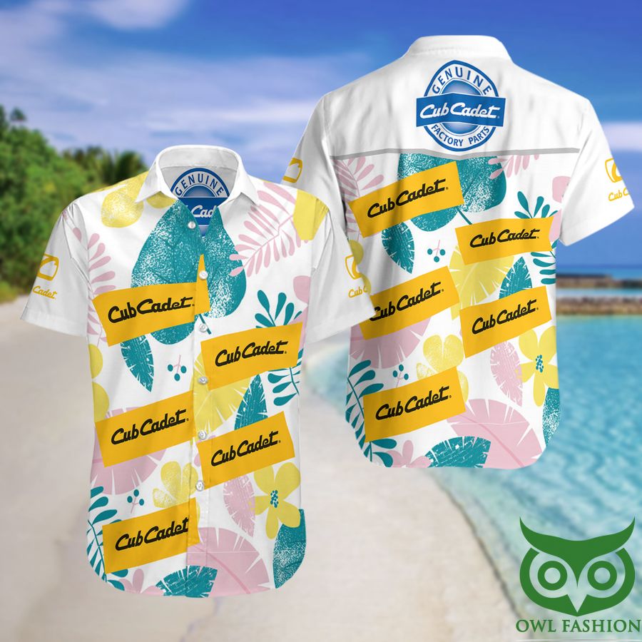 Cub Cadet Summer Short Sleeve Hawaiian Beach Shirt