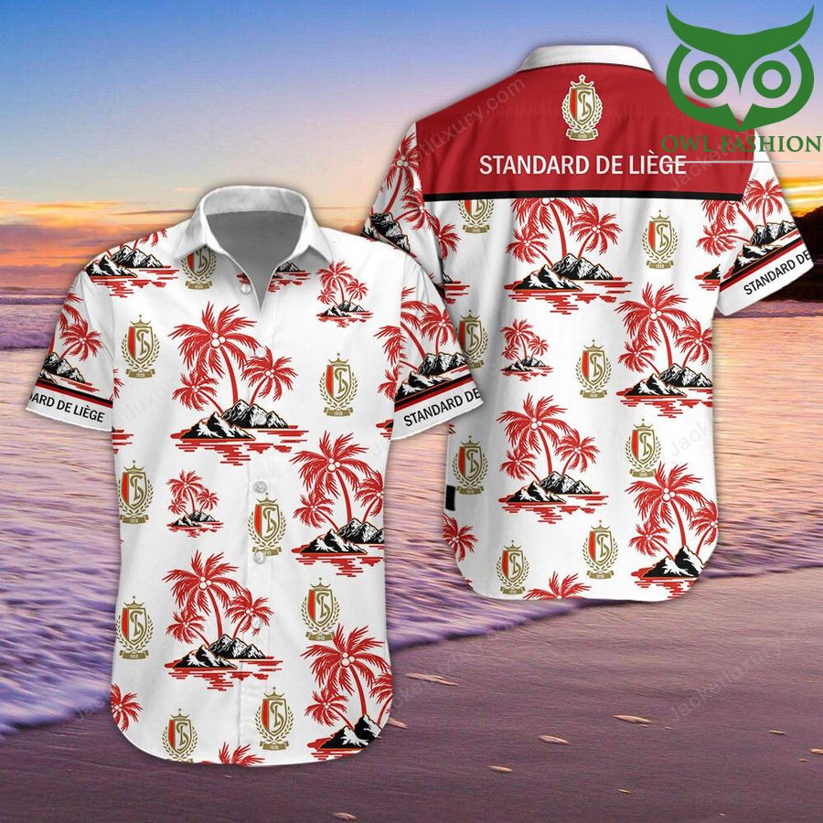 Standard Liege colored cool style Hawaiian shirt for summer