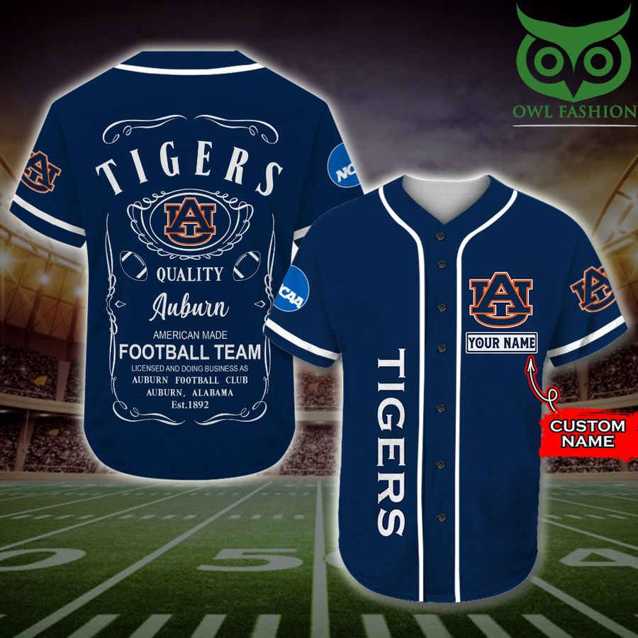 Auburn Tigers Baseball Jersey Jack Daniel NCAA Custom Name 