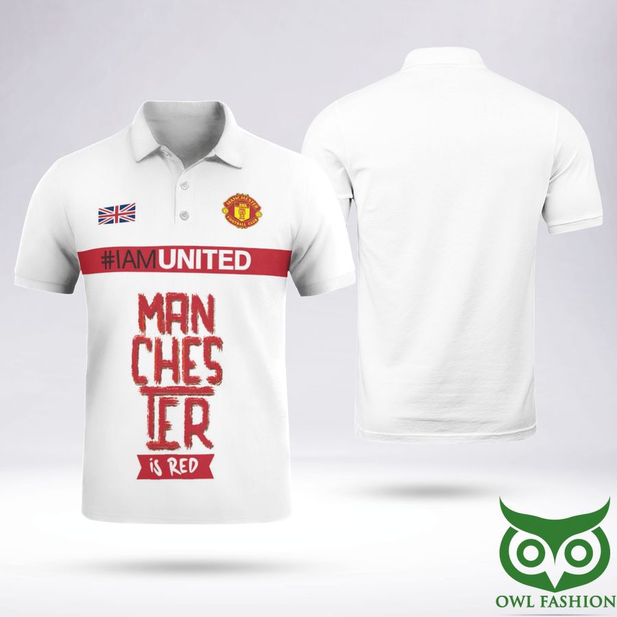 Manchester In My Heart I Am United Hashtag Polo Shirt