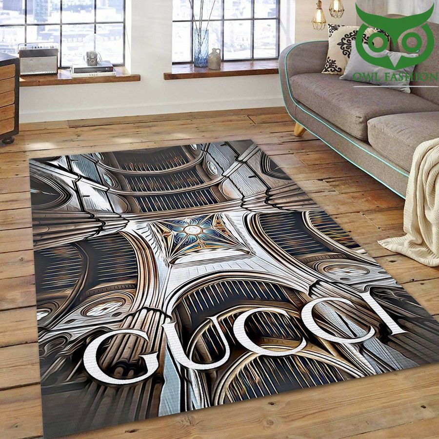 Gucci Area Rug castle pattern Floor Home Decor