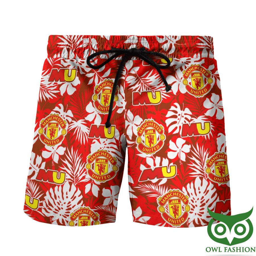 Manchester United Red White 3D Short