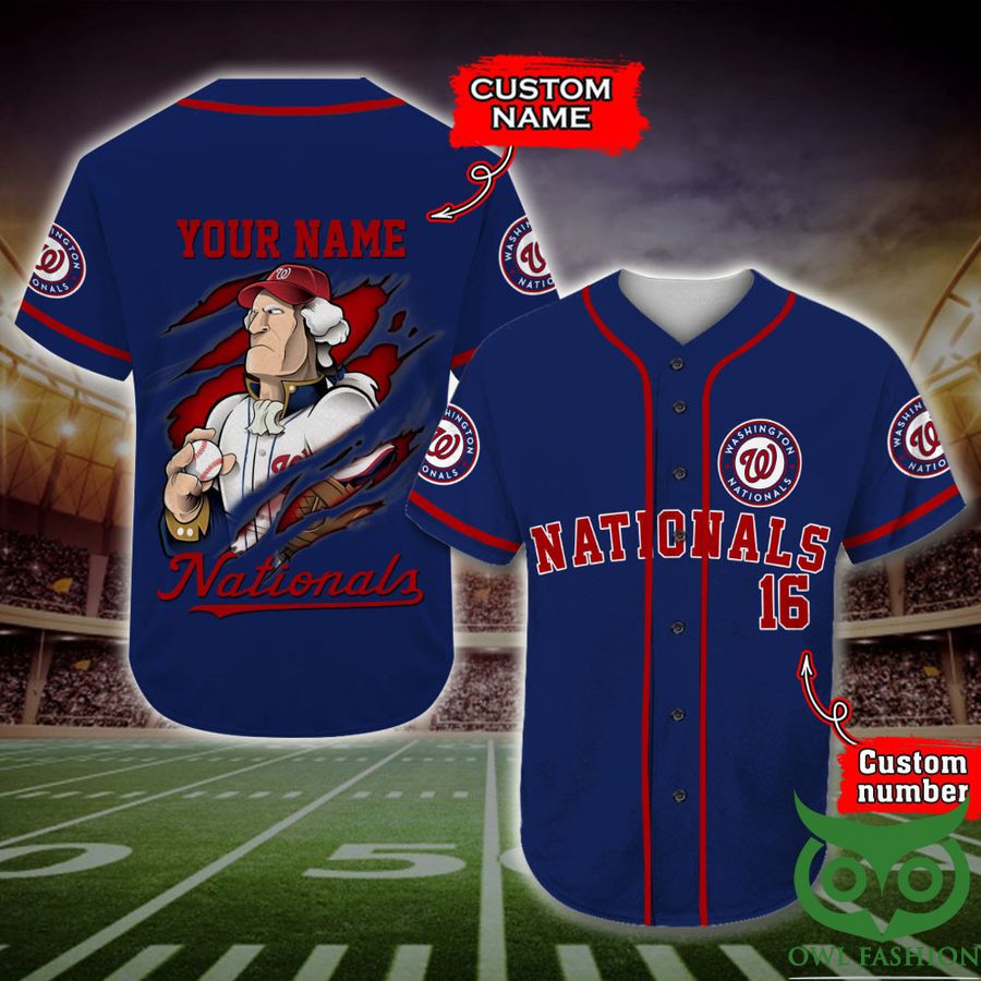 Washington Nationals Baseball Jersey MLB Custom Name Number