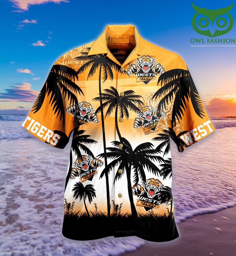 West Tigers Palm Hawaiian shirt