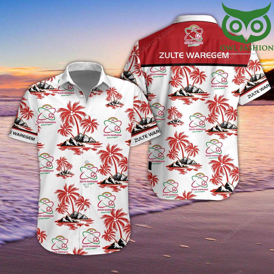 Zulte Waregem colored cool style Hawaiian shirt for summer
