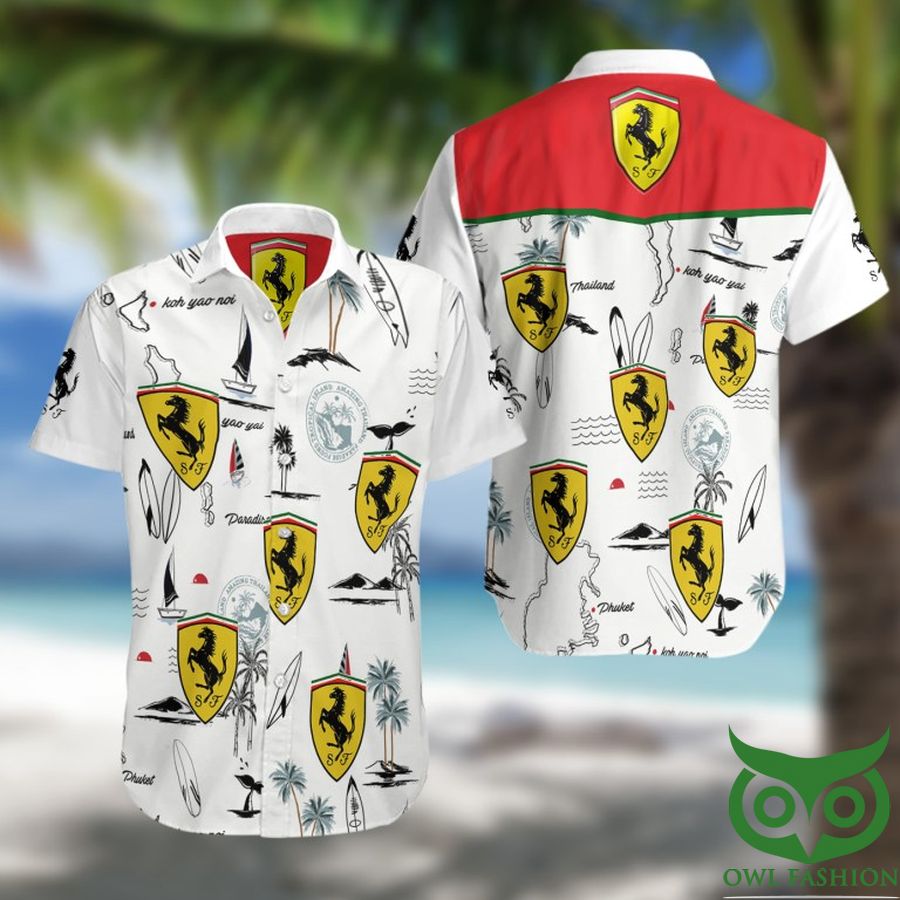 Ferrari F1 Summer Beach Hawaiian Shirt