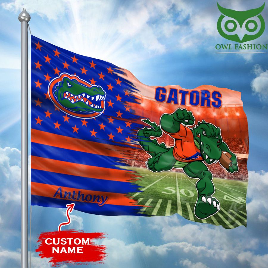 Florida Gators Flag Large Mascot NCAA Custom name basketball fans