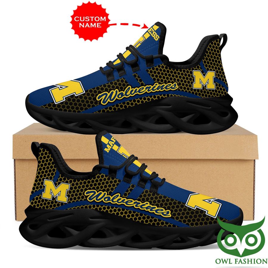 Michigan Wolverines Shoes Max Soul Luxury NCAA1 Custom Name