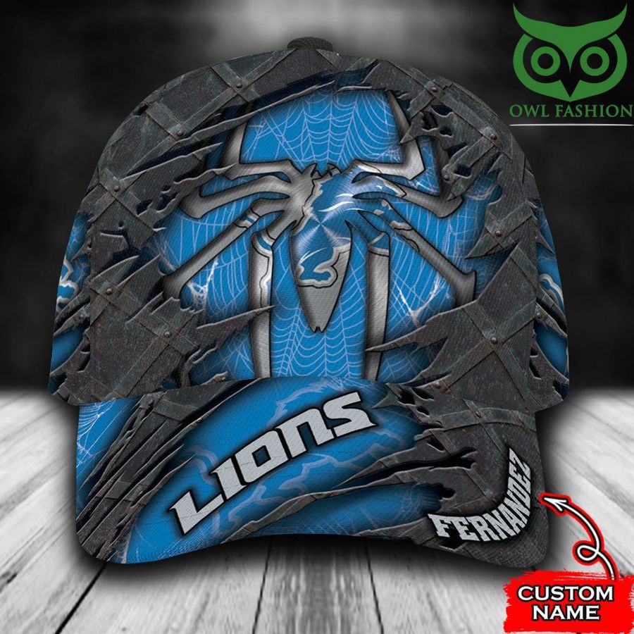 Detroit Lions Classic Cap Spider Man NFL Custom name