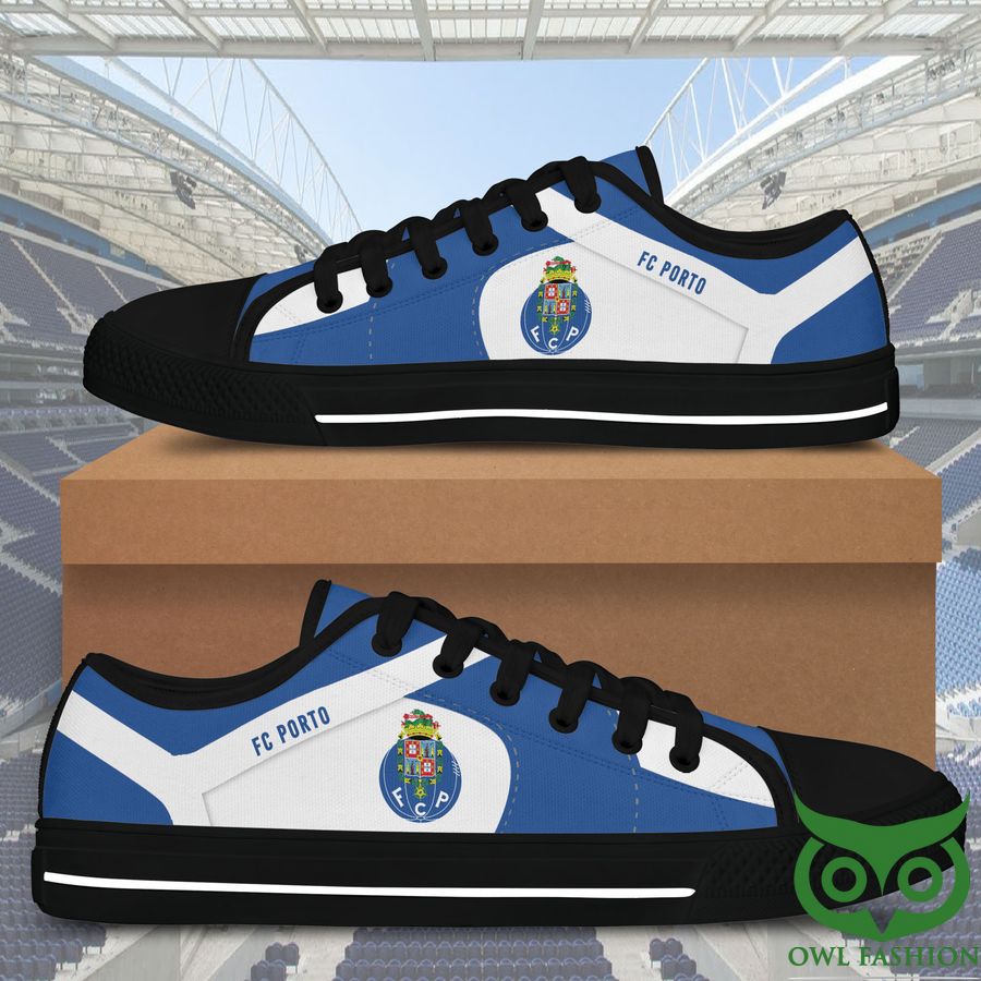 FC Porto Black White Low Top Shoes For Fans