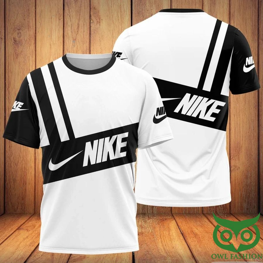 Luxury Nike Brand Name Tag White 3D T-Shirt