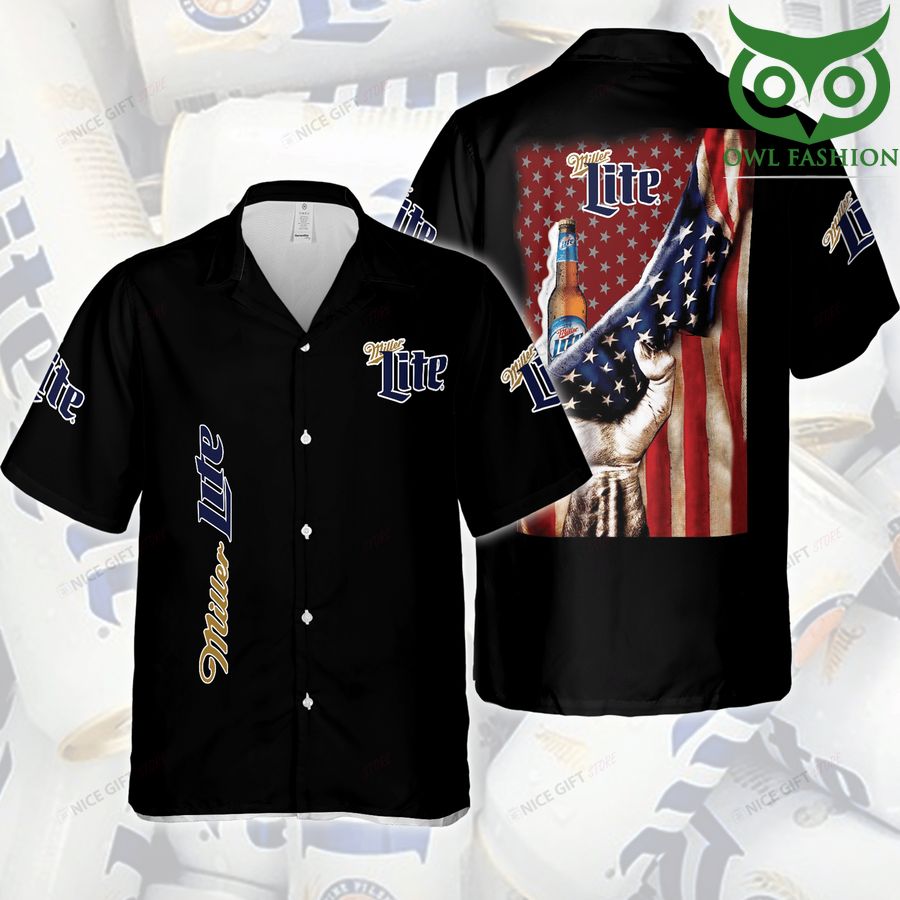 5 Miller Lite American vibe Hawaii 3D Shirt