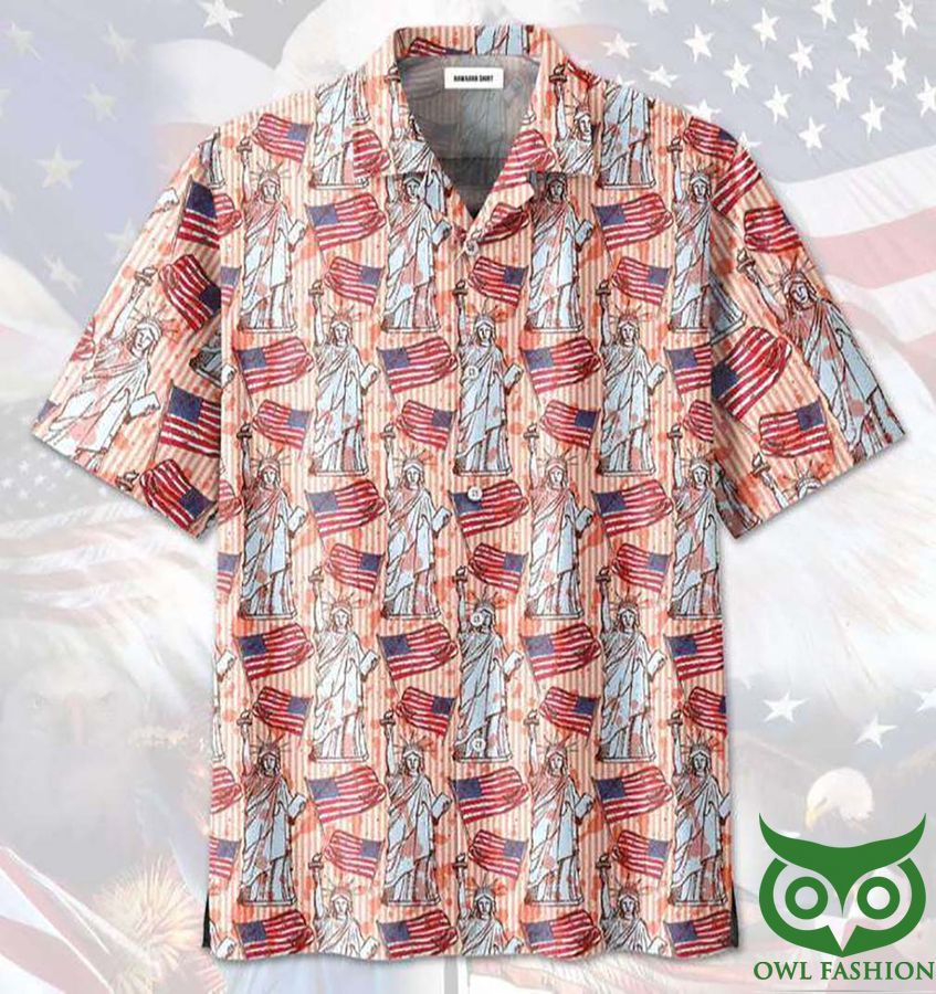 Happy 4th Of July Statue Of Liberty Hawaiian Shirt