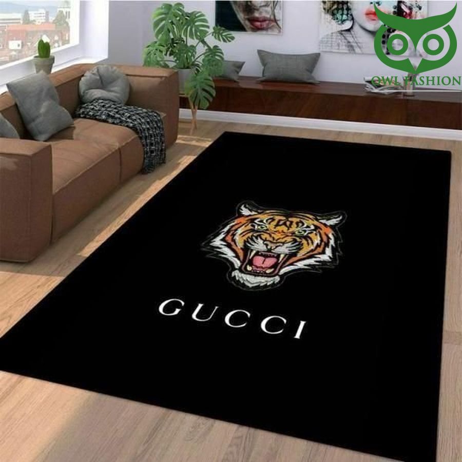 Gucci Area Rug tiger roaring Floor Home Decor