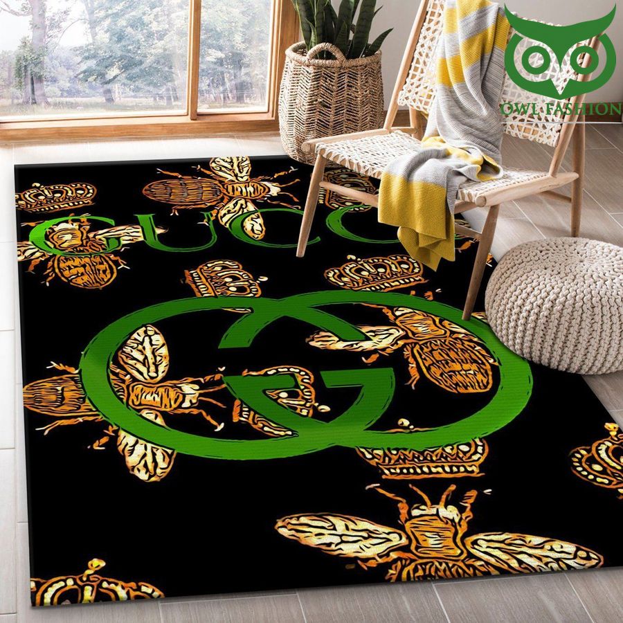 Gucci Area Rug bees pattern Floor Home Decor