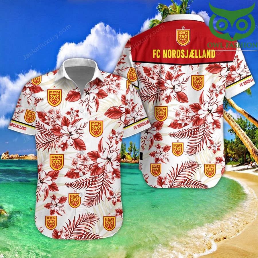 FC Nordsjaelland floral cool tropical Hawaiian shirt short sleeves