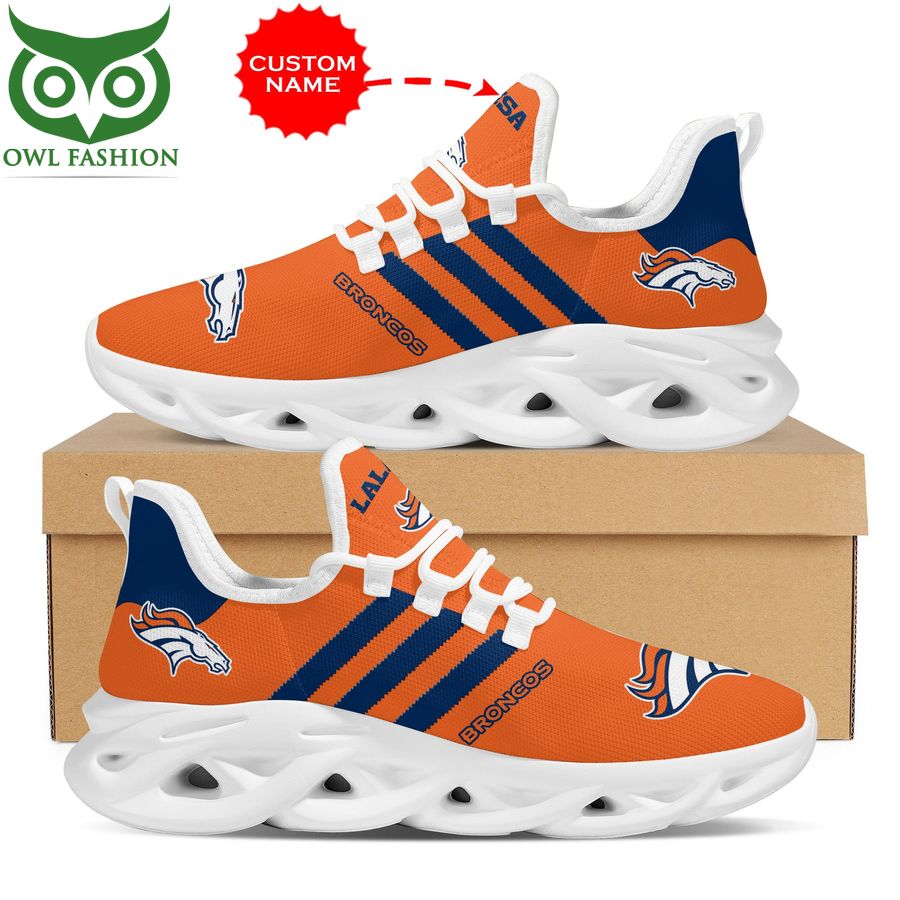 Denver Broncos Shoes Max Soul Luxury NFL Custom Name