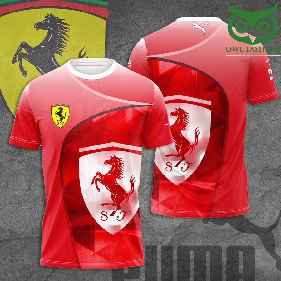 scuderia ferrari horse red stone 3D T-Shirt