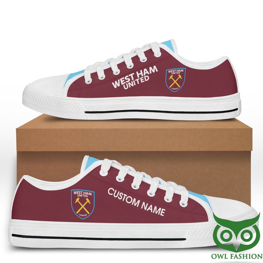 58 Personalized Name West Ham Low Top Shoes