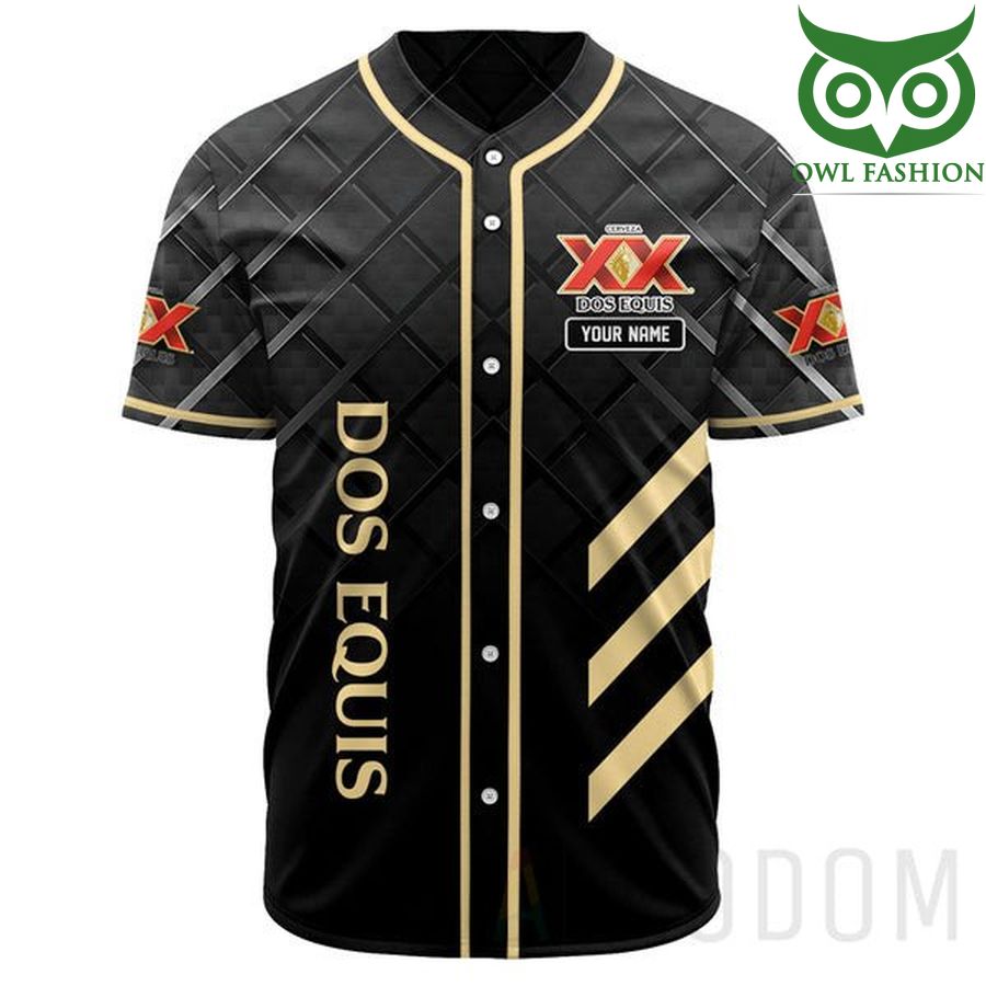 93 Personalized Black Dos Equis Baseball Jersey
