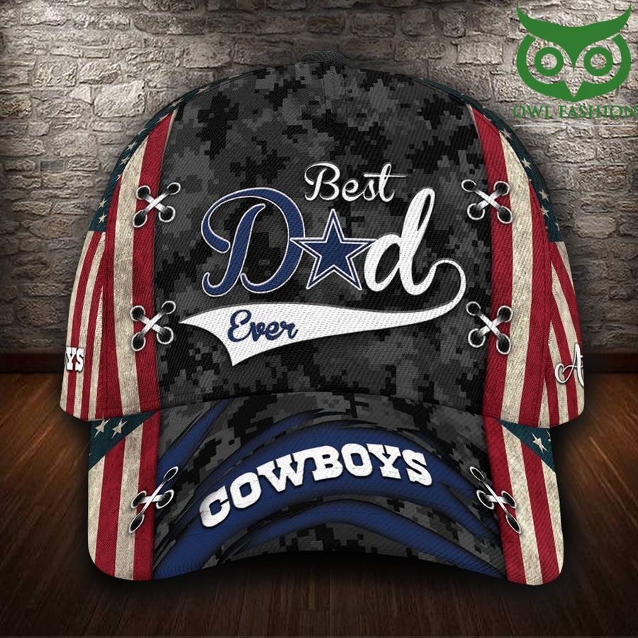 Best Dad NFL CUSTOM NAME Dallas Cowboys 3D CAP 