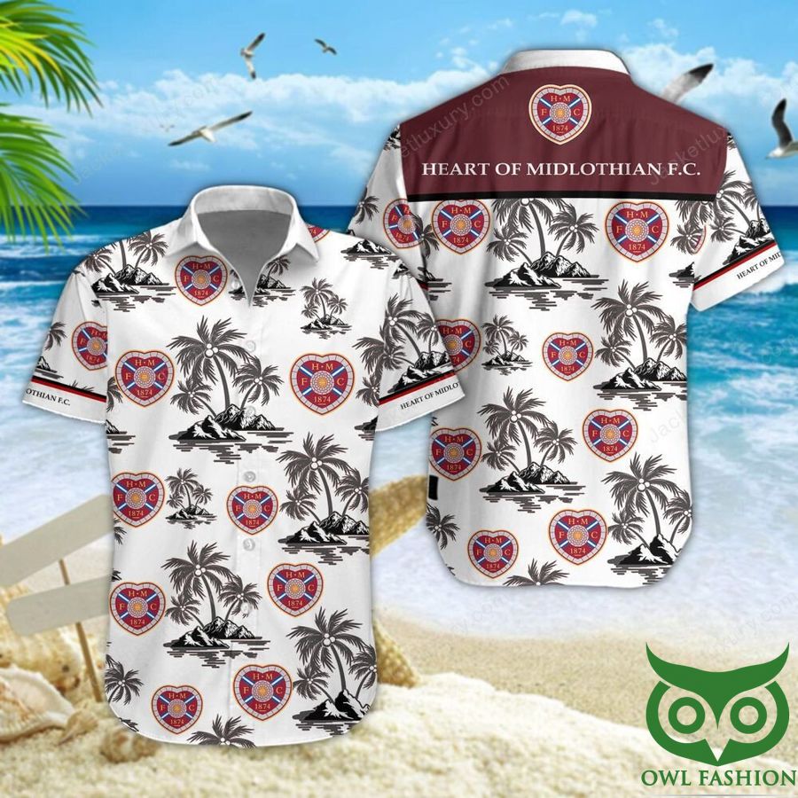 Heart of Midlothian F.C. Coconut Island Hawaiian Shirt