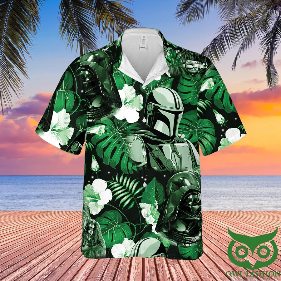 Star Wars Boba Fett Darth Vader Tropical Hawaiian Shirt