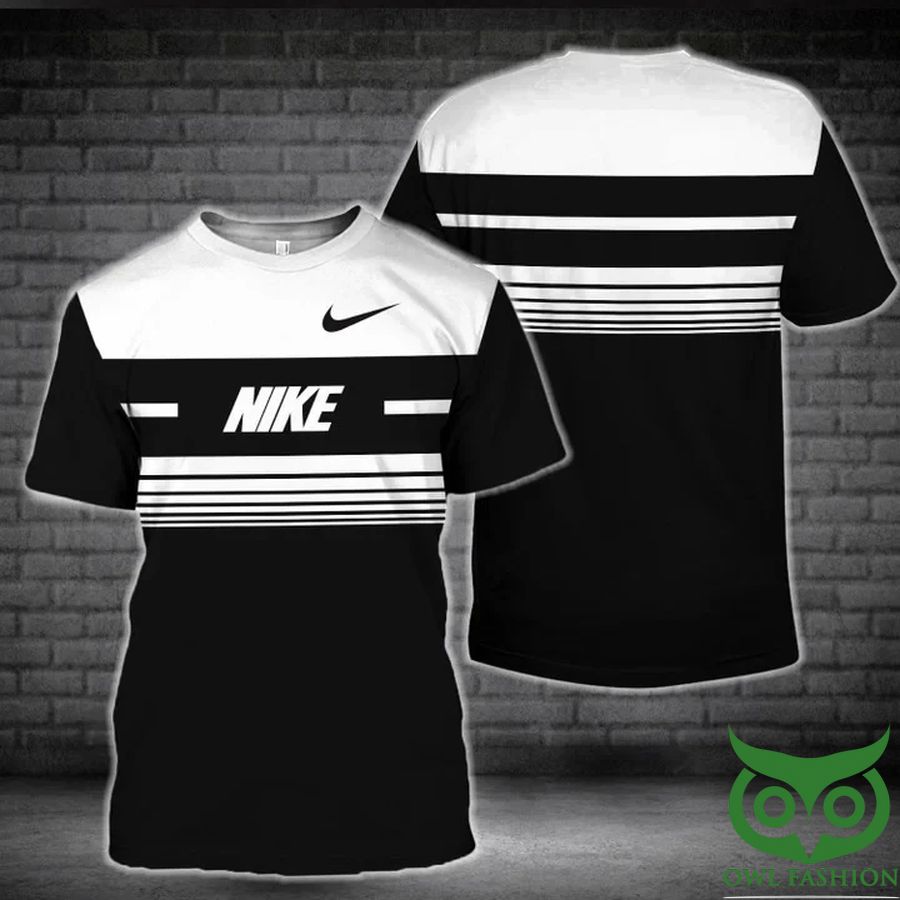 40 Luxury Nike Horizontal Black White 3D T shirt