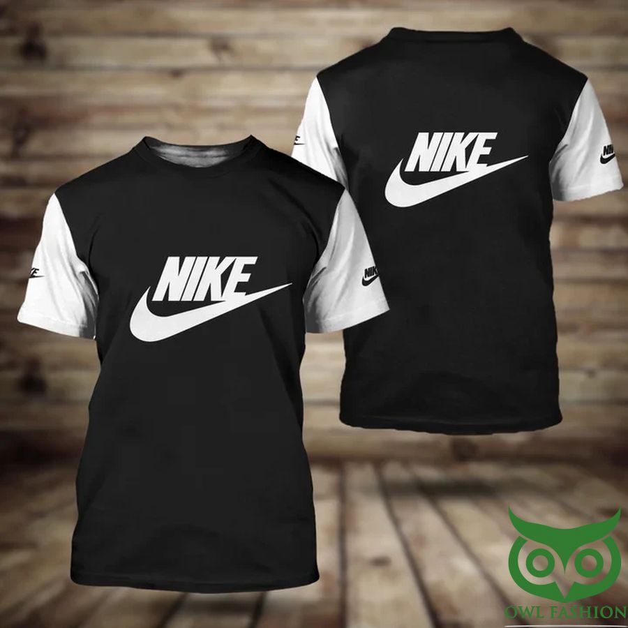 Luxury Nike Dark Gray White Sleeve 3D T-shirt