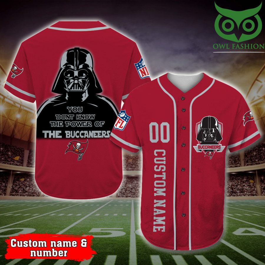 Tampa Bay Buccaneers Baseball Jersey Darth Vader Star Wars NFL Custom Name Number 