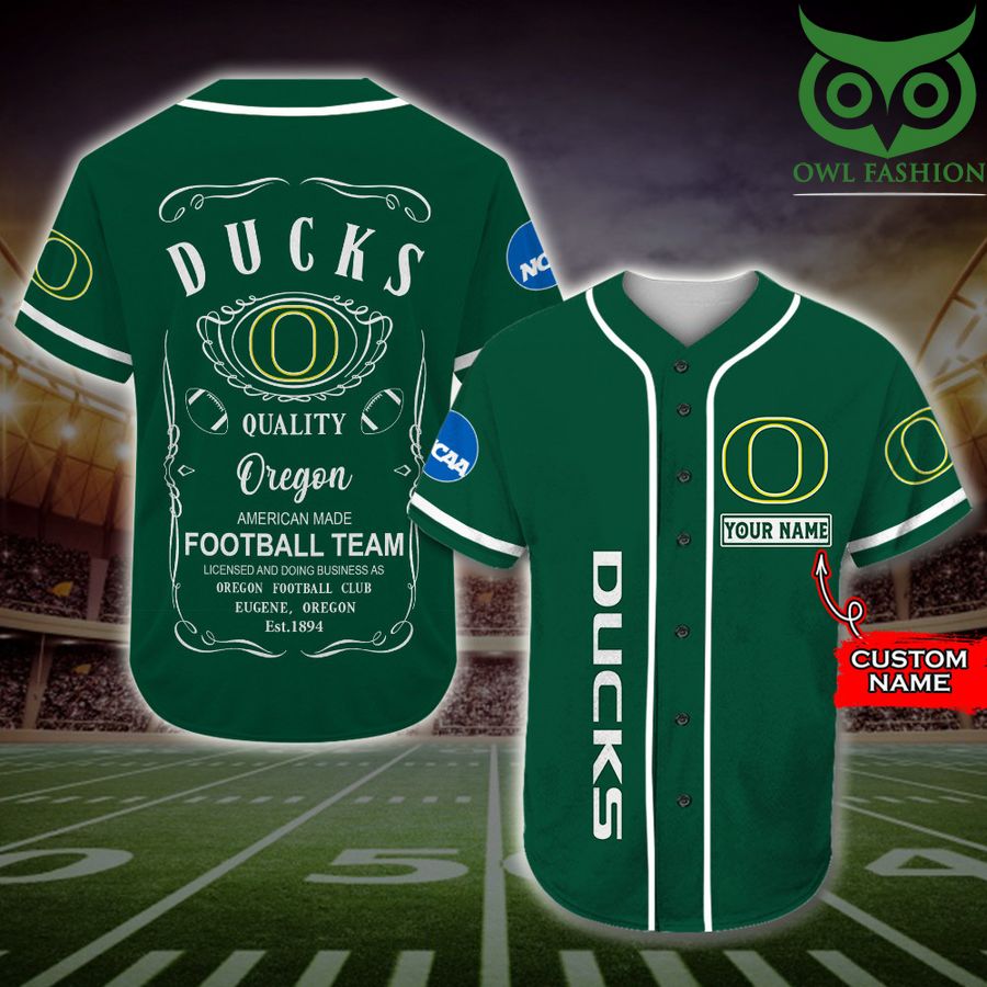 Oregon Ducks Baseball Jersey Jack Daniel NCAA Custom Name 