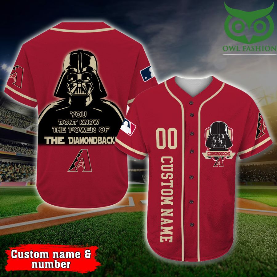 Arizona Diamondbacks Baseball Jersey Darth Vader Star Wars MLB Custom Name Number 