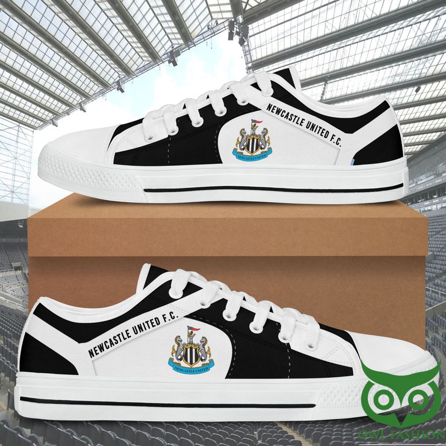 Newcastle United F.C. Black White Low Top Shoes For Fans