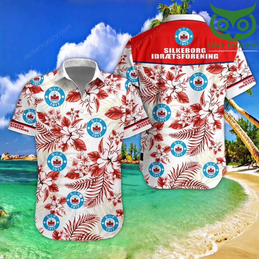 Silkeborg IF floral cool tropical Hawaiian shirt short sleeves