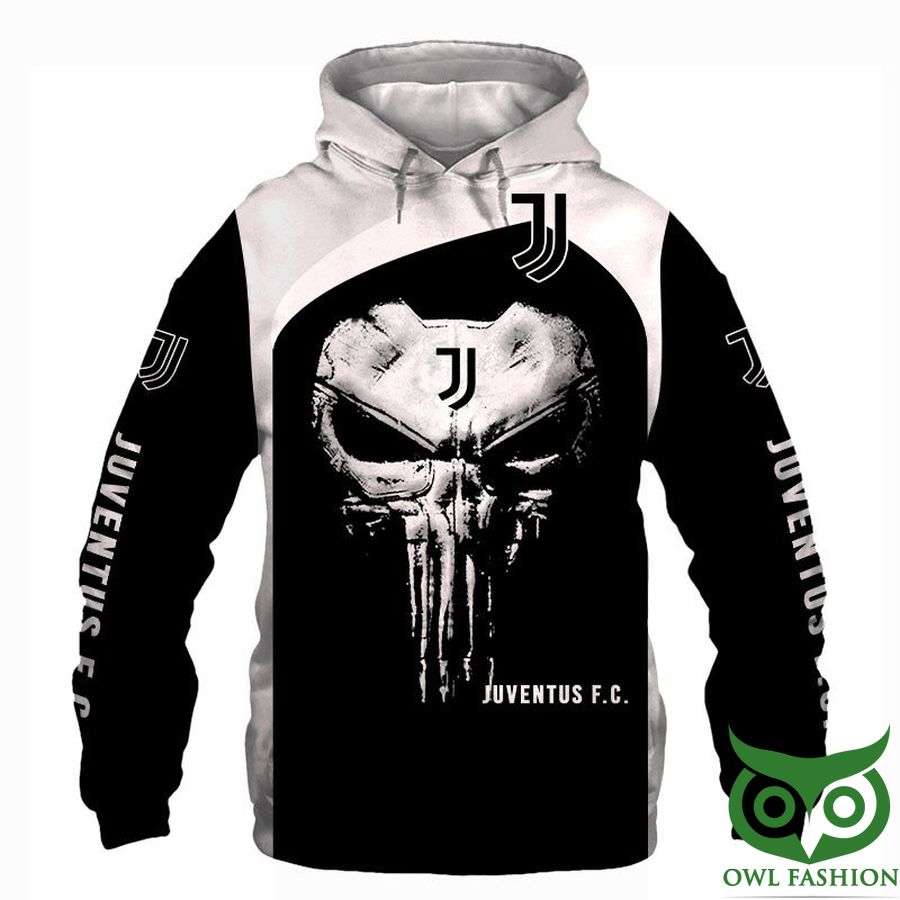 Juventus F.C. Black Skull Hawaiian Shirt Tshirt Hoodie