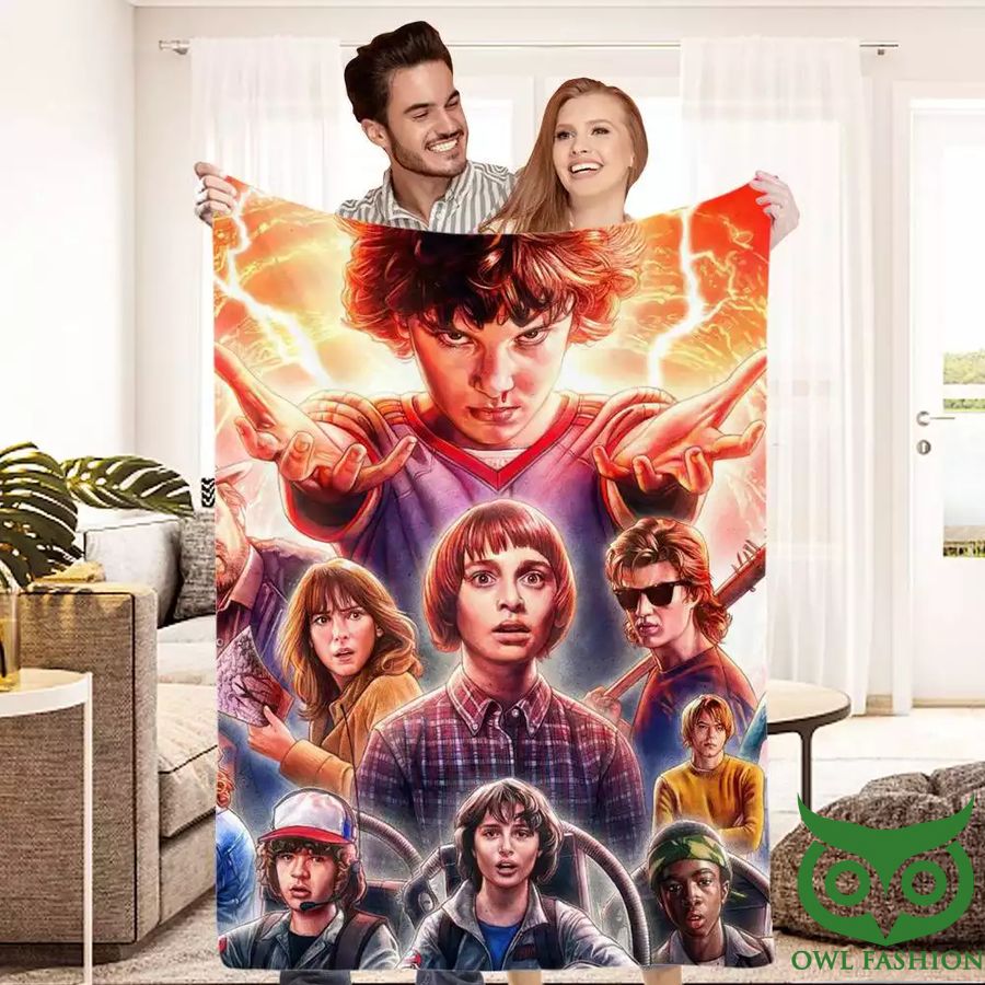 Stranger Things Characters Classic Blanket