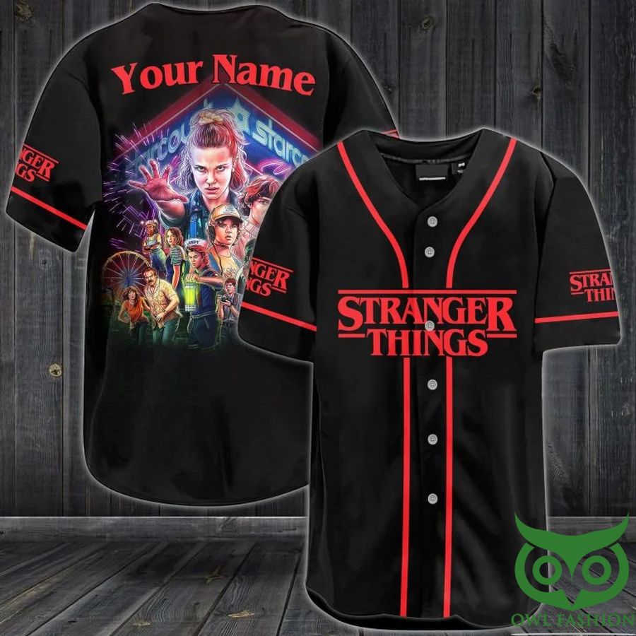 Custom Name Stranger Things Characters Baseball Jersey Shirt