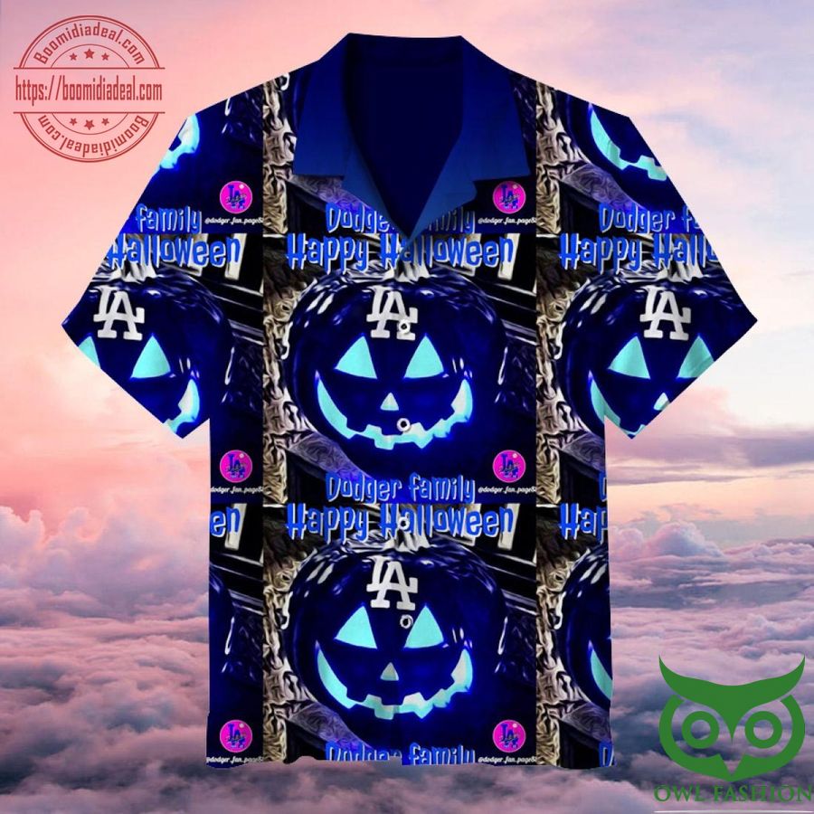 LA Dodgers Happy Halloween Hawaiian Shirt