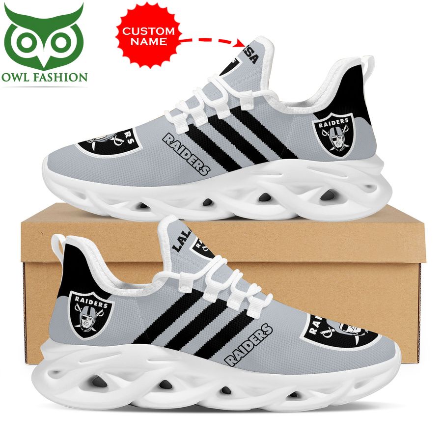 Las Vegas Raiders Shoes Max Soul Luxury NFL Custom Name